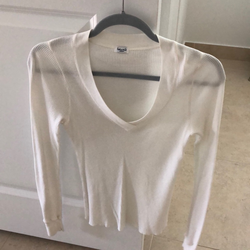 SPLENDID white thermal top!
